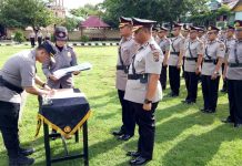 Delapan Jabatan Perwira Polres Baubau Berganti