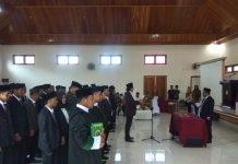 Ketua KPU Wakatobi Lantik 40 Anggota PPK