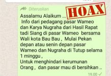 Sekda Baubau Tegaskan Informasi Penutupan Sejumlah Pasar Hoax