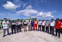 Satgas Wakatobi Lakukan Penyemprotan Disinfektan di Area Publik