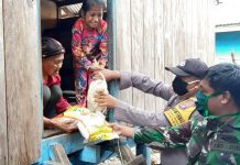Sambut Ramadan, Posko Bersama Relawan Covid-19 di Baubau Salurkan Bantuan Tahap Pertama