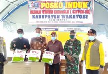 Kodim 1413 Buton Serahkan Bantuan 50 APD Ke Pemkab Wakatobi