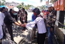 FKPPI Gandeng BNN Kota Baubau Bagikan Seribu Masker