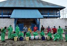 Gotong Royong Cegah Corona di Melai