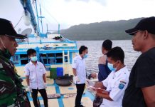 Tingkatkan Pengawasan, Gugus Tugas Covid-19 Wakatobi Patroli Perairan