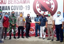 Forum Instansi Vertikal dan BUMN Donasi di Posko Bersama Relawan Covid-19 Baubau