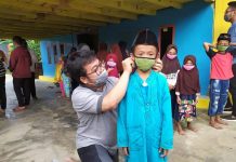Satgas Pemuda Covid-19 Sultra Bagikan Masker ke Panti Asuhan