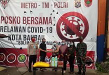 Posko Relawan di Baubau Salurkan Bantuan Untuk Warga yang Jalani Karantina Mandiri