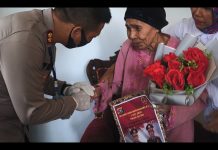 Polres Baubau Anjangsana ke Makam Pahlawan dan Rumah Purnawirawan