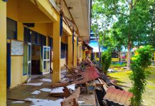 Gedung SMKN 2 Baubau Ambruk