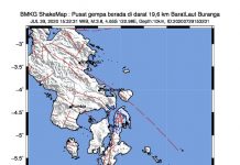 Butur Kembali Diguncang Gempa Berkekuatan 3,8 SR