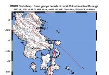 Hari Ini, Buton Utara Sudah Diguncang Tiga Kali Gempa