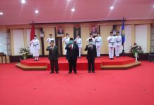 Gubernur Sultra Kukuhkan Paskibraka HUT RI ke-75