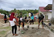 TNI Bantu Pembangunan Dua Masjid di Buton
