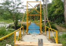 Renovasi Jembatan Gantung di Buton Rampung