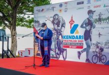 Gandeng Kementerian Pariwisata, Kendari Triathlon 2021 Sukses Digelar