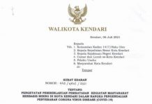 Wali Kota Kendari Keluarkan 13 Aturan Pemberlakuan PPKM Mikro