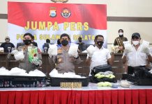Polda Sulsel Gagalkan 75 Kg Sabu Siap Edar, Termasuk Jatah untuk Sulawesi Tenggara