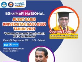 UHO Komitmen Bentuk Mahasiswa Unggul