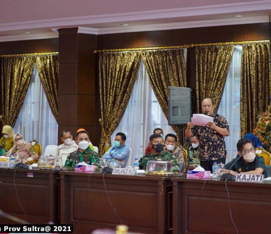 Di Hadapan Mendagri, Bupati Konut Paparkan Pencapaian Vaksinasi