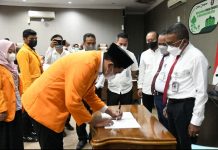 Rektor UHO Lantik Ketua BEM dan Anggota MPM