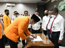 Rektor UHO Lantik Ketua BEM dan Anggota MPM