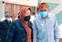 Arusani Turut Menyambut Kunjungan Mensos di Mimika