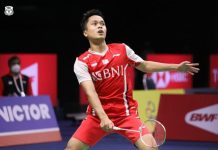 Ginting Kalah, Indonesia Tertinggal 0-1