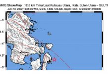 Butur Diguncang Gempa 2,6 SR