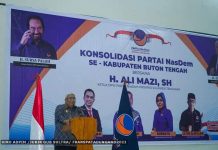 Konsolidasi Kader, Ali Mazi Yakin NasDem Menang Pemilu