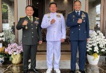 Usai Pidato Kenegaraan Presiden, Pimpinan 3 Matra TNI Kumpul di Rumah KSAD Kepala Staf Angkatan Darat (KSAD) Jenderal TNI Dudung Abdurrahman, Kepala Staf Angkatan Laut (KSAL) Laksamana Yudo Margono dan Kepala Staf Angkatan Udara (KSAU) Marsekal Fadjar Prasetyo. (FOTO ISTIMEWA)