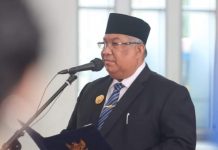 Gubernur Sultra Lantik Tiga Pj Bupati dan Satu Wakil Bupati Gubernur Sultra, Ali Mazi