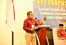 Rektor UHO Maksimalkan Pengelolaan Informasi Berbasis Digital Rektor UHO Kendari Prof. Muhammad Zamrun membuka workshop Pengelolaan Digital Library dan Launching E-LIB, di salah satu hotel di Kendari, Selasa 31 Agustus 2022.
