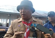 Kerry Cari Figur Cawagub Sultra di Kepton Kery Saiful Konggoasa ditemui di sela-sela menghadiri pembukaan Raimuna Daerah III tingkat Sultra di Bumi Perkemahan Samparona Kota Baubau, Senin 17 Oktober 2022.