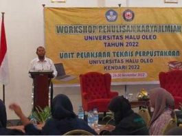 UHO Gelar Workshop Penulisan Karya Ilmiah