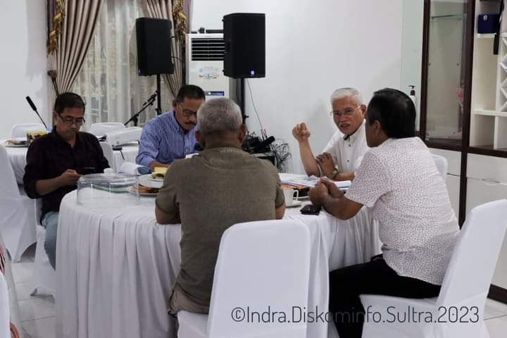 Suasana rapat teknis pengendalian inflasi daerah sesuai dengan instruksi Gubernur Sultra. (FOTO ISTIMEWA)