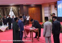 Asrun Lio Resmi Jabat Sekda Sultra