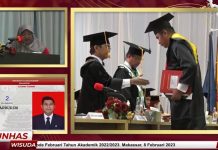 Saprudin Lulusan Terbaik Kategori Doktor Unhas Makassar