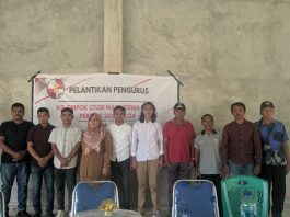 Ketua Komunitas Sosial Mahasiswa Lawa Mubar Dilantik