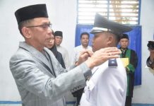 Pj Bupati Buton Lantik Kades Harapan Jaya