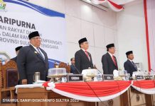 Hadiri Paripurna HUT Sultra ke-59, Ali Mazi: Tiga Program Strategis Tuntas