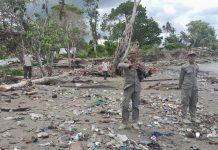 Satpol PP Busel Patroli Pengawasan Aktifitas Penambangan Pasir