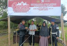 Batalyon B Pelopor Sat Brimob Polda Sultra Kurban 23 Ekor Sapi dan Bagi 10 Ton Rendang