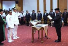 Pj. Bupati Muna Barat dan Pj. Wali Kota Kendari Resmi Dilantik