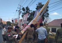 Hari Ini, Pemkot Baubau Kembali Lakukan Penertiban APK