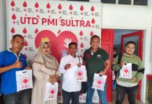Peringati HUT ke-7, SMSI Sultra Gelar Aksi Donor Darah