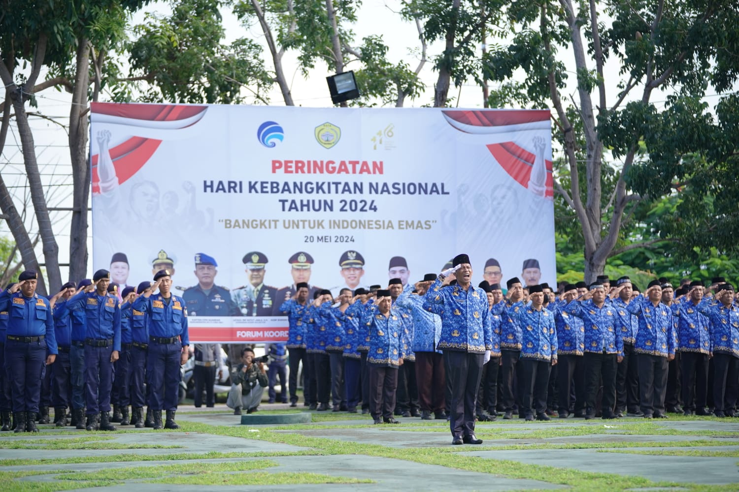 Ketgam : upacara dalam rangka memperingati hari kebangkitan nasional (Harkitnas) ke 116 tahun di Kota Baubau. 