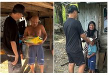 Raih Gelar Doktor di Usia Muda, Dr. Fahmy Fotaleno Berbagi Rezeki : Makanan, Daging dan 1 Ton Beras Ketgam: Doktor Fino saat membagikan beras dan makanan gratis kepada warga di Kota Baubau.