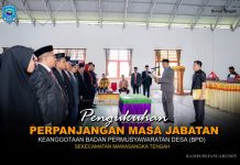 Kukuhkan Masa Jabatan BPD, Pj Sekda Buteng Harapkan Sinergi Untuk Membangun Desa