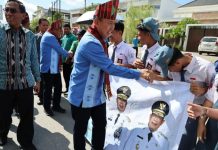 Tiba di Kendari, Gubernur Sultra ASR dan Wagub Hugua disambut Penuh Kehangatan dan Antusiasme